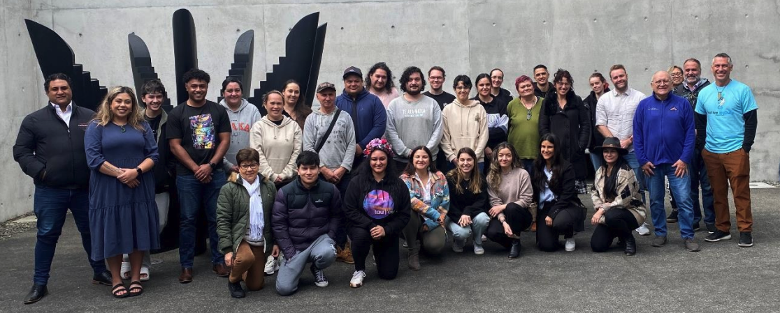 Group photo of the participants and speakers from Indigidata Aotearoa 2023.