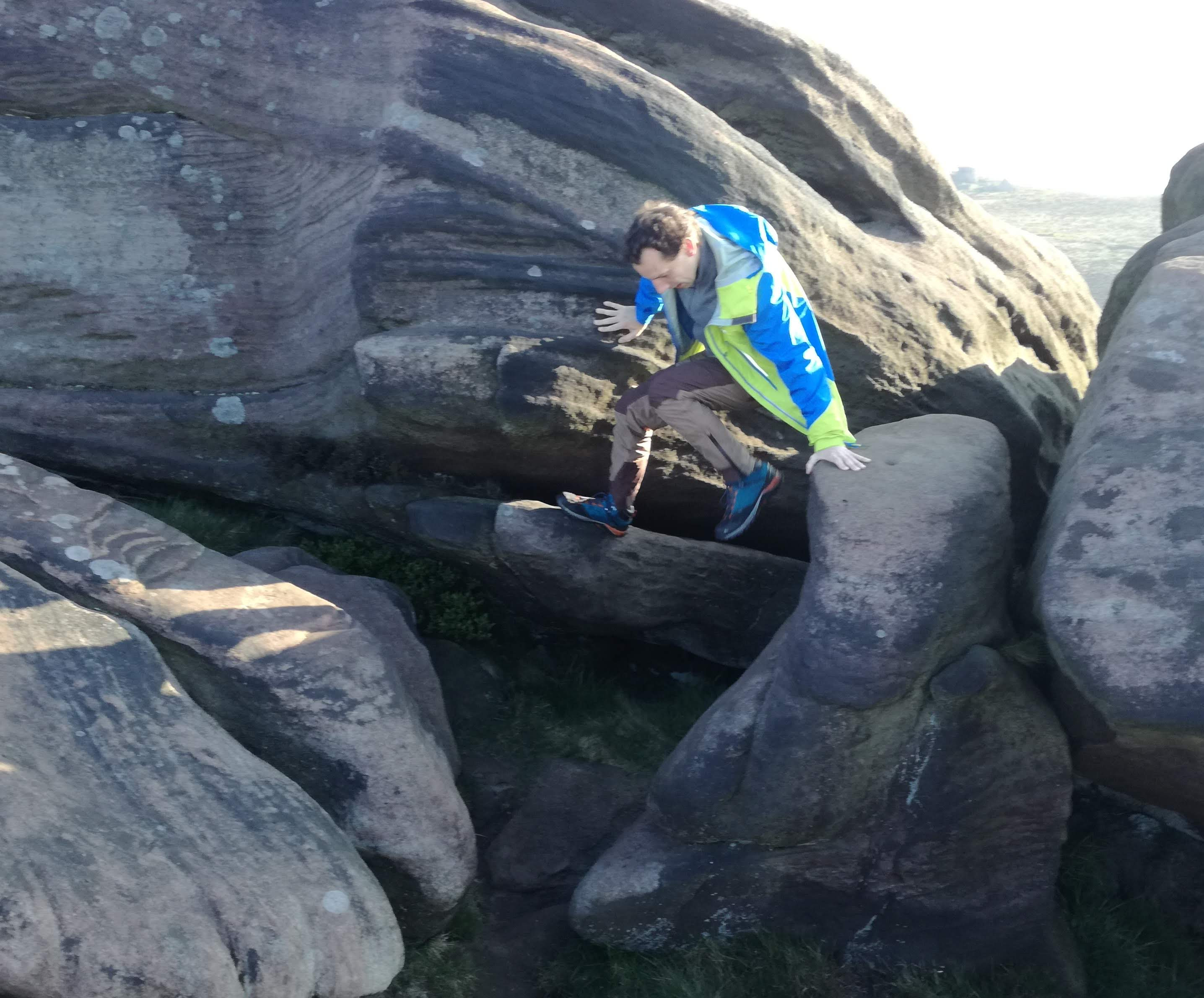 New NeSI team member Maxime Rio hiking peak district