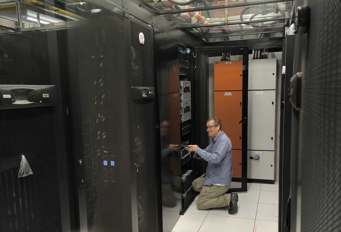 An image of the clusters in the Tamaki Data Centre.