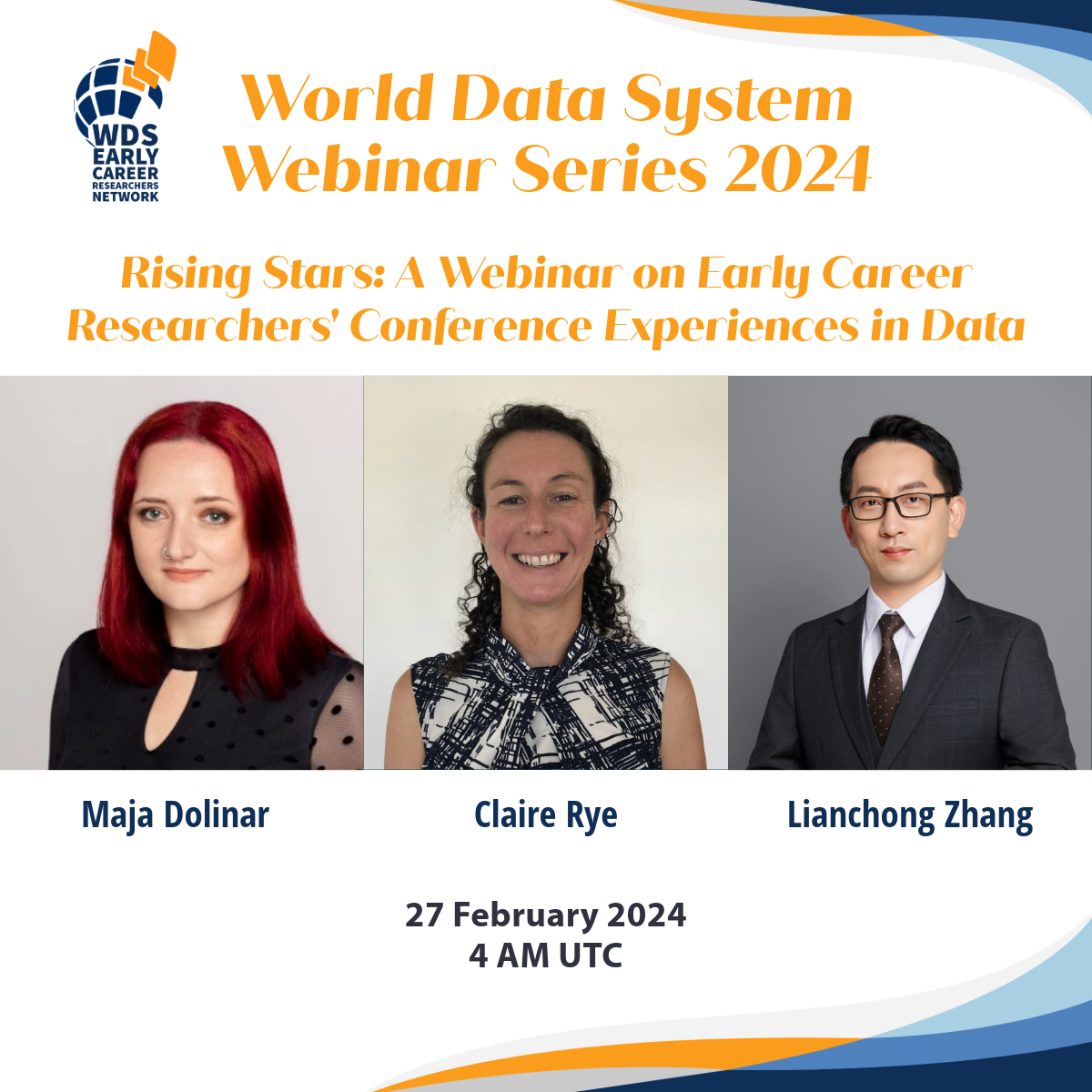 World Data Systems Early Career Researchers Network webinar speaker photos