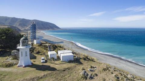 Photo of NIWA&#039;s Baring Head atmospheric station. Photo by Dave Allen, NIWA.